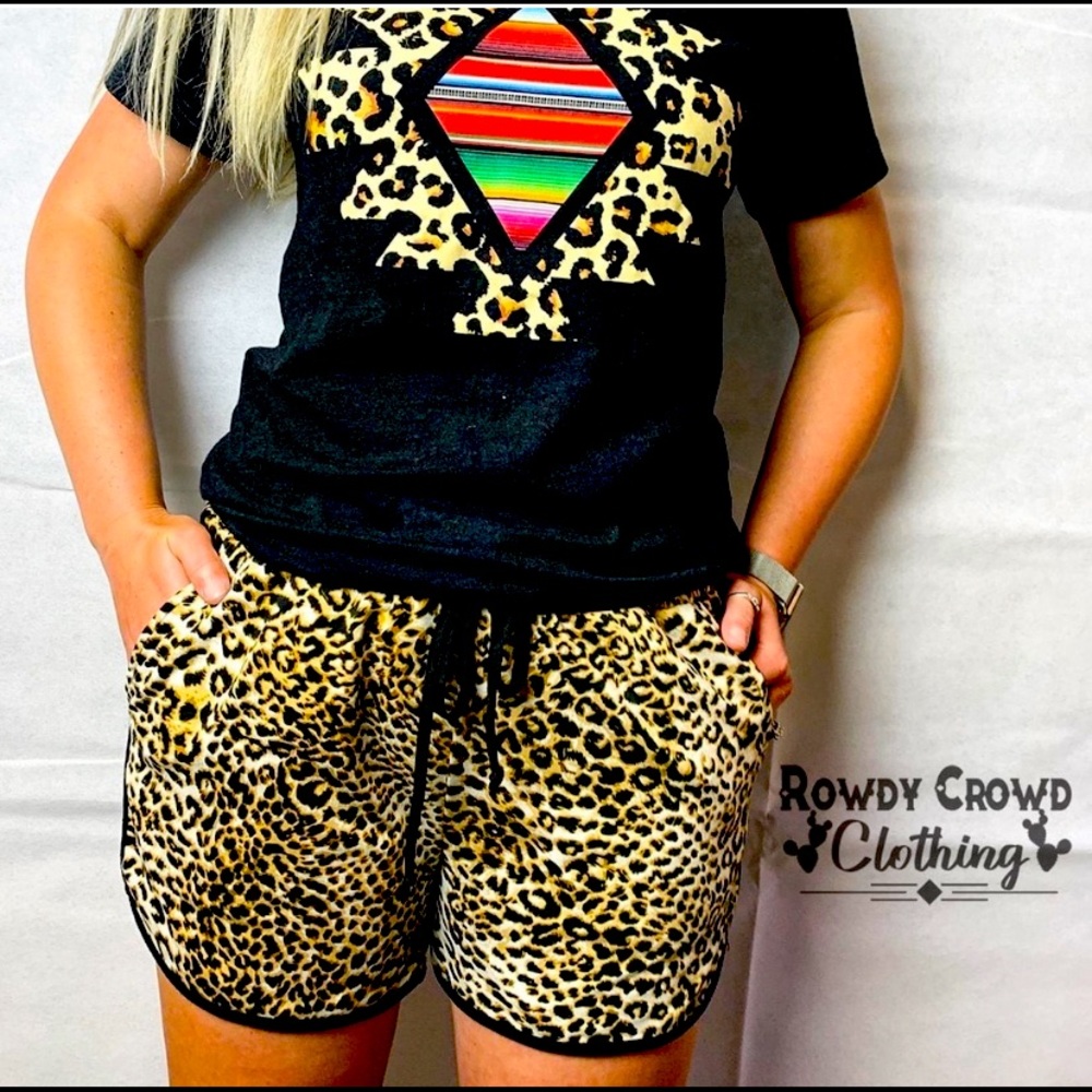 Crazy Train Leopard Shorts